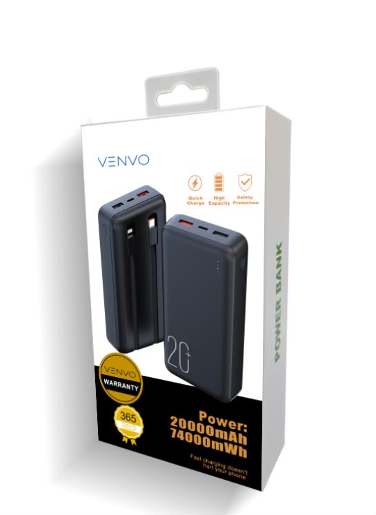 VENVO Power Bank 20000mAh